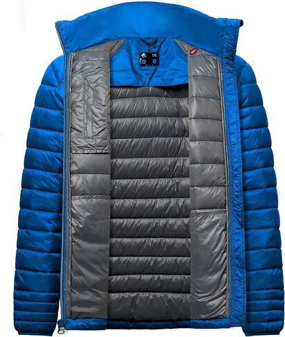 fit space Men's Insulated Synthetic Down Puffer Jacket Winter Warm Coat Quilted Water Resistant Packable Hiking Camping in Saudi Arabia