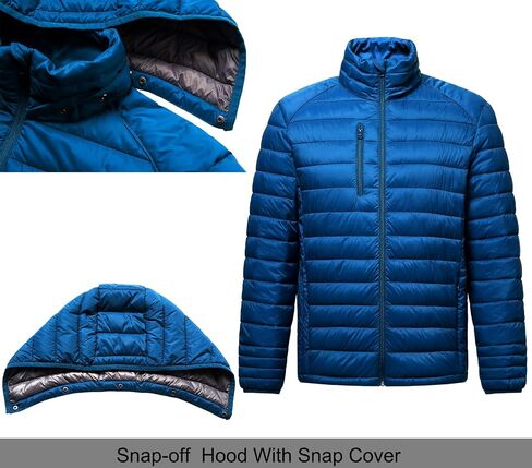 fit space Men's Insulated Synthetic Down Puffer Jacket Winter Warm Coat Quilted Water Resistant Packable Hiking Camping in Saudi Arabia