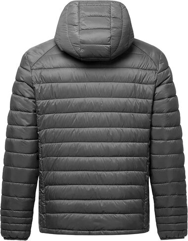 fit space Men's Insulated Synthetic Down Puffer Jacket Winter Warm Coat Quilted Water Resistant Packable Hiking Camping in Saudi Arabia