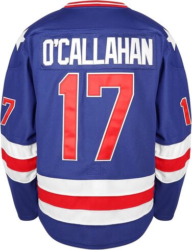 1980 USA Olympic Hockey #21 Mike Eruzione #17 O'Callahan #30 Jim Craig Miracle On Ice USA Jersey أبيض أزرق in Kuwait