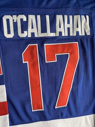 1980 USA Olympic Hockey #21 Mike Eruzione #17 O'Callahan #30 Jim Craig Miracle On Ice USA Jersey أبيض أزرق in Kuwait