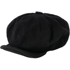 CLAPE Mens Cotton 8 Panel Ivy Newsboy Cap Peaky Herringbone Cabbie Gatsby Hat Applejack Cap Bakerboy Beret Flat Hat, Unisex