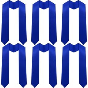 WILLBOND 6 Pieces Graduation Stole Sash 2024 Unisex Adult Honor Stole Sublimation Graduation Stole 60 Inch