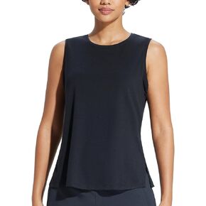 BALEAF Workout Tank Tops for Women High Neck Yoga Tops Sleeveless Running Shirts Loose Fit Athletic Gym Clothes