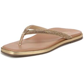 Vionic Women's Bayview Vista Shine Toe Post Sandals- Supportive Dressy Flip Flops Shoes That Includes VIO MOTION Comfort with Orthotic Insole Arch Support, Medium Fit Sizes 5-11