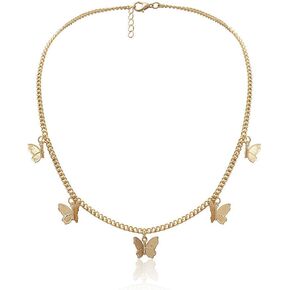 BNVXR 14k الذهب فراشة قلادة شرابة قلادة قلادة قلادة المرأة in Kuwait