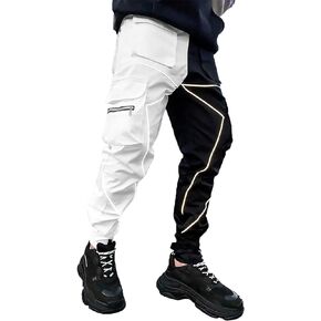 ADVRESF Cargo Pants for Men Streetwear Punk Techwear Jogger Pants Reflective Hip Hop Harem Pants Tactical Clothing in Saudi Arabia