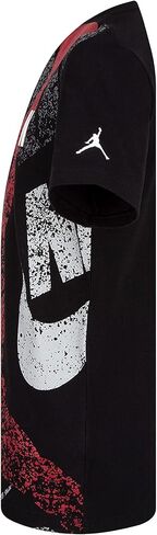 Jordan Boy's JM Distress Tee (Big Kids) Black SM (8 Big Kid) in Saudi Arabia
