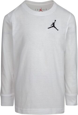 تي شيرت Jumpman Air مطرز بأكمام طويلة من جوردن (للأطفال الصغار) أبيض 6 (طفل صغير) in Saudi Arabia