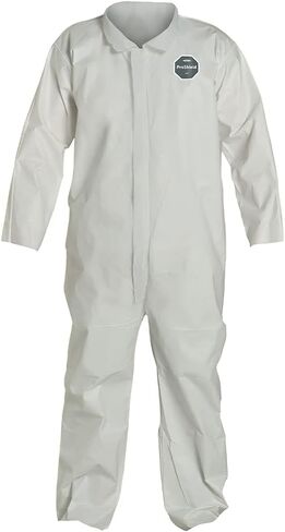 DuPont - NG120SWHXL002500 ProShield 60 NG120S غطاء حماية للاستعمال مرة واحدة مع أساور مفتوحة، أبيض، مقاس X-Large (عبوة من 25 قطعة) in Saudi Arabia