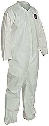 DuPont - NG120SWHXL002500 ProShield 60 NG120S غطاء حماية للاستعمال مرة واحدة مع أساور مفتوحة، أبيض، مقاس X-Large (عبوة من 25 قطعة) in Saudi Arabia