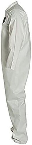 DuPont - NG120SWHXL002500 ProShield 60 NG120S غطاء حماية للاستعمال مرة واحدة مع أساور مفتوحة، أبيض، مقاس X-Large (عبوة من 25 قطعة) in Saudi Arabia