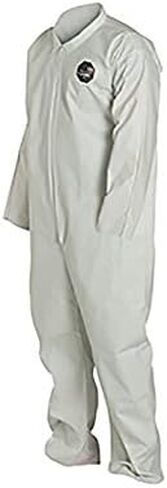 DuPont - NG120SWHXL002500 ProShield 60 NG120S غطاء حماية للاستعمال مرة واحدة مع أساور مفتوحة، أبيض، مقاس X-Large (عبوة من 25 قطعة) in Saudi Arabia