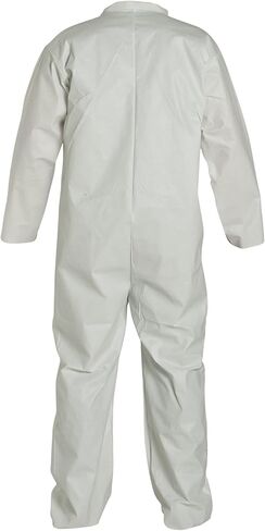 DuPont - NG120SWHXL002500 ProShield 60 NG120S غطاء حماية للاستعمال مرة واحدة مع أساور مفتوحة، أبيض، مقاس X-Large (عبوة من 25 قطعة) in Saudi Arabia