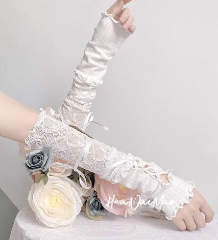 وظيفة فاسق القوطية أصابع الذراع قفاز كم الأصفاد بارد أسود الهيب هوب تدفئة الذراع الشمس واقية لزي ركوب الدراجات in Kuwait