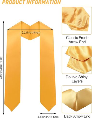 ويلبوند 6 قطع التخرج سرق وشاح 2024 للجنسين الكبار الشرف سرق التسامي التخرج سرق 60 بوصة in Kuwait