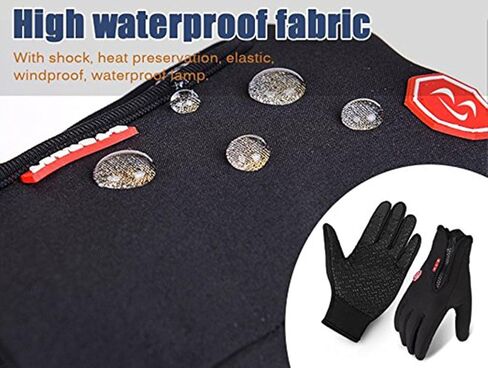 B-Forest Lyna Winter Gloves for Men Women Waterproof Touch Screen Full Fingers Bicycle Gloves for Running Cycling Driving Hiking Climbing in Kuwait