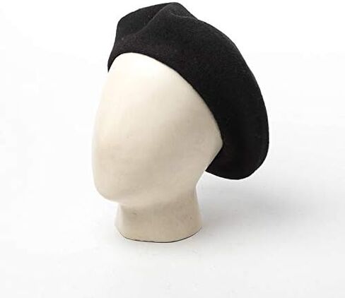 قبعة بيريه فرنسية من الصوف بلون سادة للرجال من الجنسين من JOYHY in Kuwait