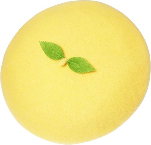 Kawaii Handmade Cartoon Beret Hat Green Leaves Fruit Cosplay Vintage Lolita Mori Girl Wool Cap Gift in Saudi Arabia