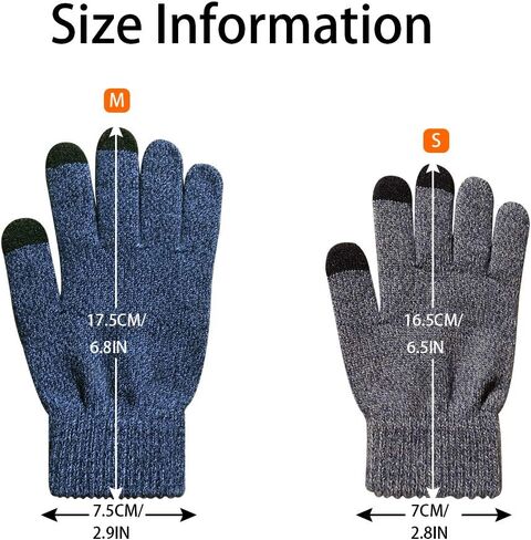 قفازات لمس للأطفال، زوجان، قفازات نصية متماسكة قفازات الشتاء للأولاد والبنات in Kuwait