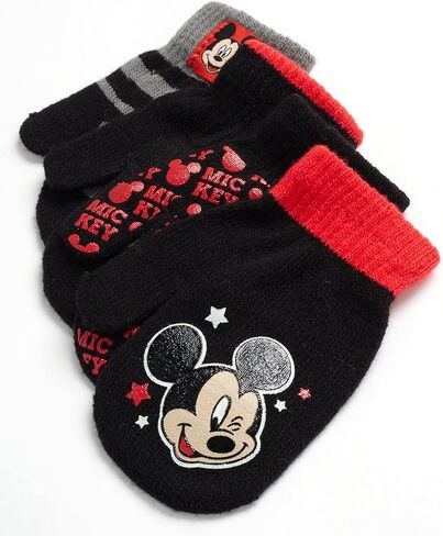 Disney Boys 4 Pack Mitten or Glove Mickey Mouse, Cars Lighting McQueen (Toddler/Little Boys), Size Age 2-4, MICKEY MITTEN in Saudi Arabia