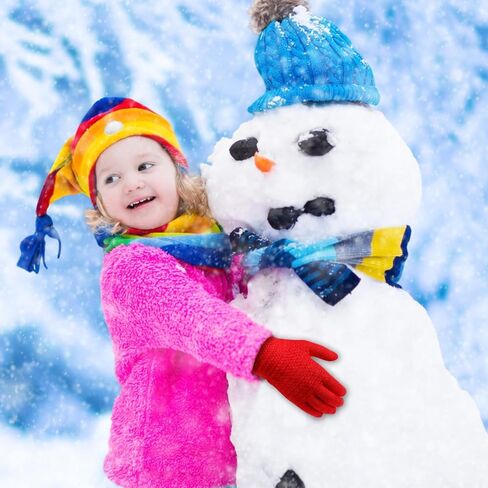 قفازات ONESING Kids Knit - قفازات قابلة للتمدد للأولاد والبنات في الشتاء، قفازات أصابع صلبة للأطفال in Saudi Arabia
