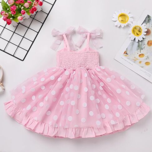 AWIBMK Kids Girls Melon Birthday Dress with Headband Mouse Birthday Outfit Halloween Costume Cake Smash Photo Shoot in Saudi Arabia