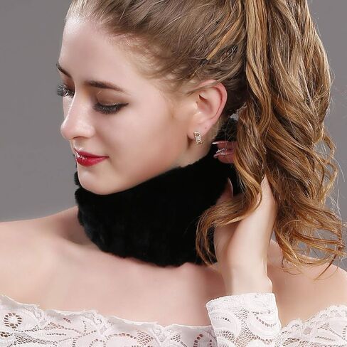 شريط راس من الفرو للشتاء للنساء لتدفئة الرقبة وانبوب مرن للتزلج وتدفئة الاذن in Kuwait