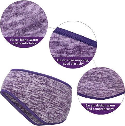 Blulu 3 Pieces Ear Warmer Headband Full Cover Ear Muffs Headband for Outdoor Use Sports Fitness in Saudi Arabia