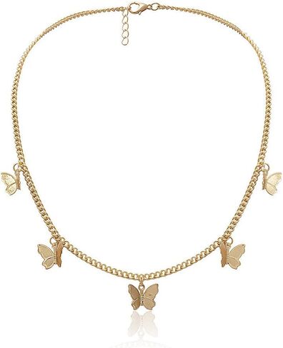 BNVXR 14k الذهب فراشة قلادة شرابة قلادة قلادة قلادة المرأة in Kuwait