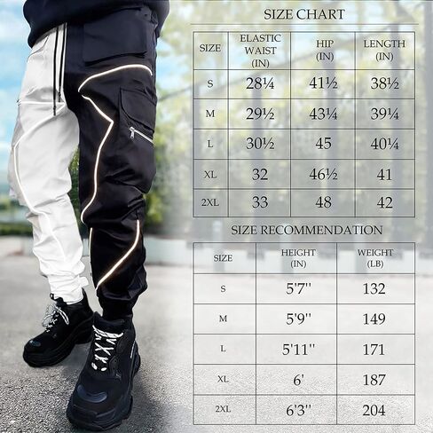 ADVRESF السراويل البضائع للرجال الشارع الشهير الشرير Techwear بنطال رياضي عاكس الهيب هوب سراويلي حريمي الملابس التكتيكية in Saudi Arabia