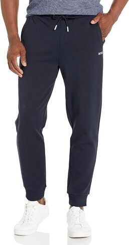 BOSS Men's Multi Colored Logo Pocket Jersey Cuffed Sweatpants in Saudi Arabia