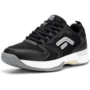 FitVille Wide Pickleball Shoes for Women Outdoor Court Lightweight Tennis Shoes Womens Ultra Cushioning Court Shoes with Arch Support & Wide Toe Box