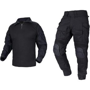 IDOGEAR Men G3 Combat Uniforms Set with Knee & Elbow Pads Camouflage Clothing