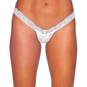 BODYZONE Women's Lace & Lycra V Front Thong
