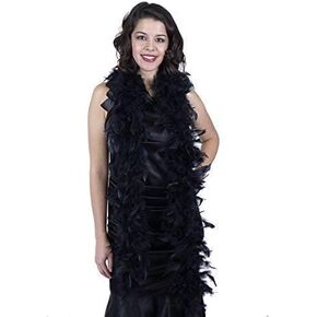 زوكار ريشة بوا من شاندلي - خفيفة الوزن بطول 6 قدم - اكسسوار تنكري للحفلات التنكرية وحفلات الهالوين والكرنفال in Kuwait