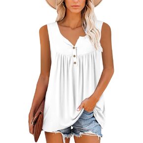 Mystry Zone Womens Top Casual Blouse Button Up Ruffle Tunic Shirts Fit Flare S-3XL
