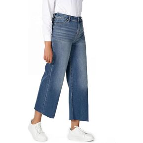 OFLUCK Women's Boyfriend Baggy Jeans High Waist Wide Leg Straight Denim Pants with Pockets