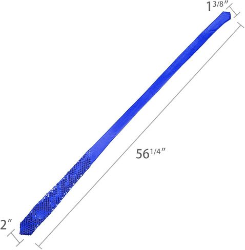 Allegra K Men's Sequin Ties Self Tied Shine Skinny Necktie Fashion Cosplay Party Costume Tie in Saudi Arabia