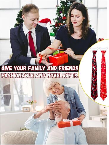 Cuffbow 8 قطع عيد الحب ربطة العنق شريط مطاطي الانتهاء عطلة التعادل للرجال النساء عيد القديس باتريك عيد الفصح ماردي غرا حزب الزي القلب أرنب شامروك قناع ربطات العنق in Kuwait