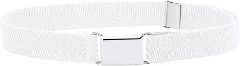 Buyless Fashion Kids Toddlers Baby Adjustable Elastic Stretch Belt with Silver Buckle in Saudi Arabia