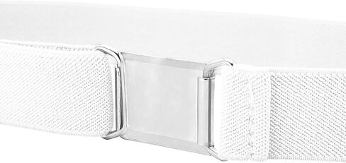 Buyless Fashion Kids Toddlers Baby Adjustable Elastic Stretch Belt with Silver Buckle in Saudi Arabia