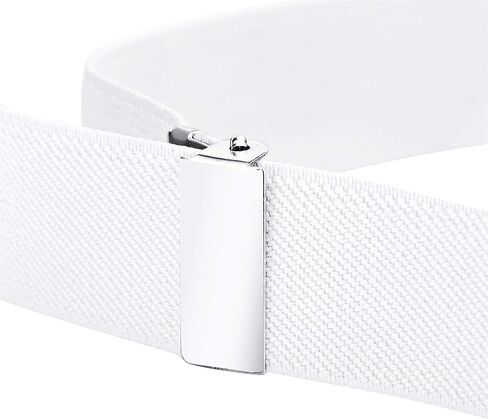Buyless Fashion Kids Toddlers Baby Adjustable Elastic Stretch Belt with Silver Buckle in Saudi Arabia