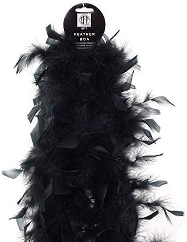 زوكار ريشة بوا من شاندلي - خفيفة الوزن بطول 6 قدم - اكسسوار تنكري للحفلات التنكرية وحفلات الهالوين والكرنفال in Kuwait