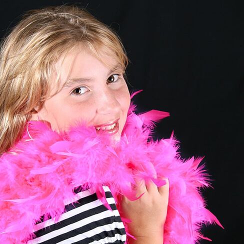 Hot Pink Feather Boa with Heart Rimless Sunglasses,48inch Feather Boa Scarf Feather Boa Costume Accessory For Dancing,Weddings,Parties,Christmas Cosplay,Halloween - Natural Turkey Feathers in Kuwait