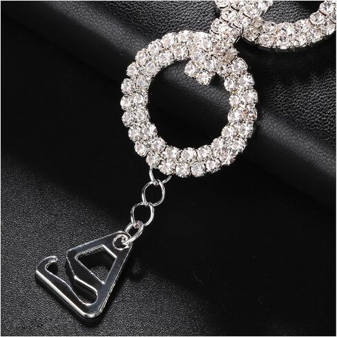 1Pair Luxury Rhinestone Lingerie Straps Jewelry Sexy Crystal Shoulder Strap Chain Festival Rave Rhinestone Underwear Chain Bridal Wedding Dress Bra Shoulder Chain for Women in Kuwait