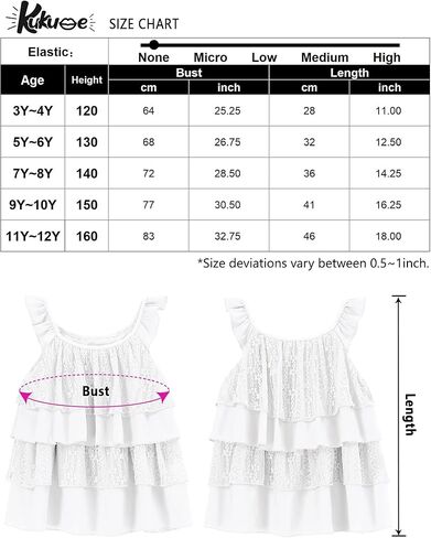 بلوزة صيفية للفتيات من Kukume ذات طبقات مكشكشة كاجوال وفضفاضة مناسبة لعمر 3-12 سنة in Kuwait