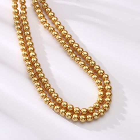 1920s Pearls Necklace Long Fake Pearls Necklace Retro Vintage Imitation Pearls Layered Necklace Pearl Strand Costume Jewelry for Women Girls in Kuwait