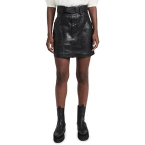 Sea Women's Cedric Leather Miniskirt W/Belt in Saudi Arabia