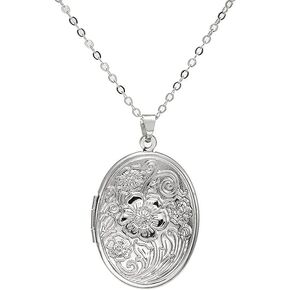 YALLNASL Memorial Gifts Necklace for Loss of Mother Father Picture Locket Necklaces Flower Lockets Necklace for Women Girls Customize Photos Necklaces with Picture Inside